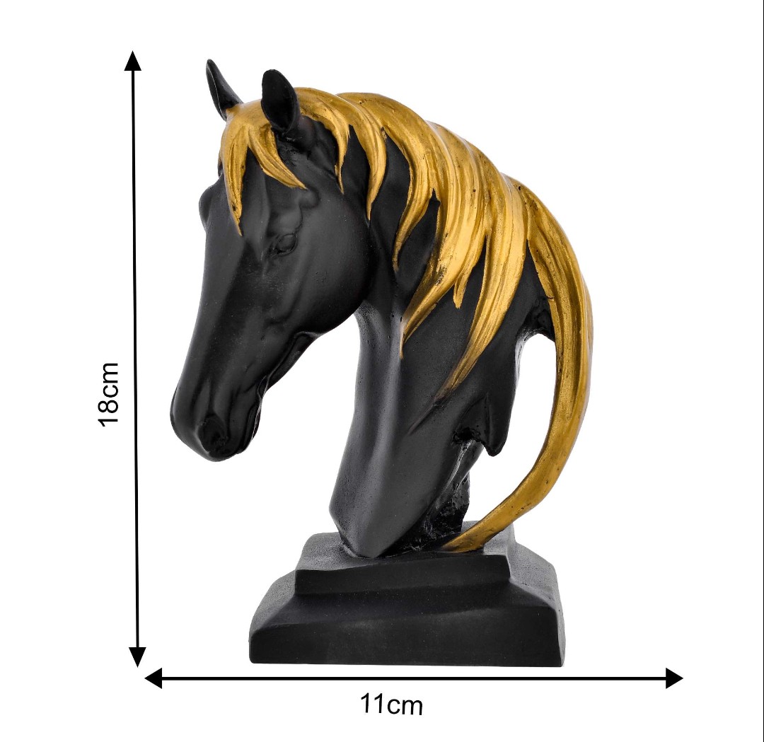 Black Horse head showpiece - Image 3