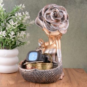 LADY with Basket Showpiece