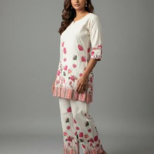 Lotus printed Daily wear cord set